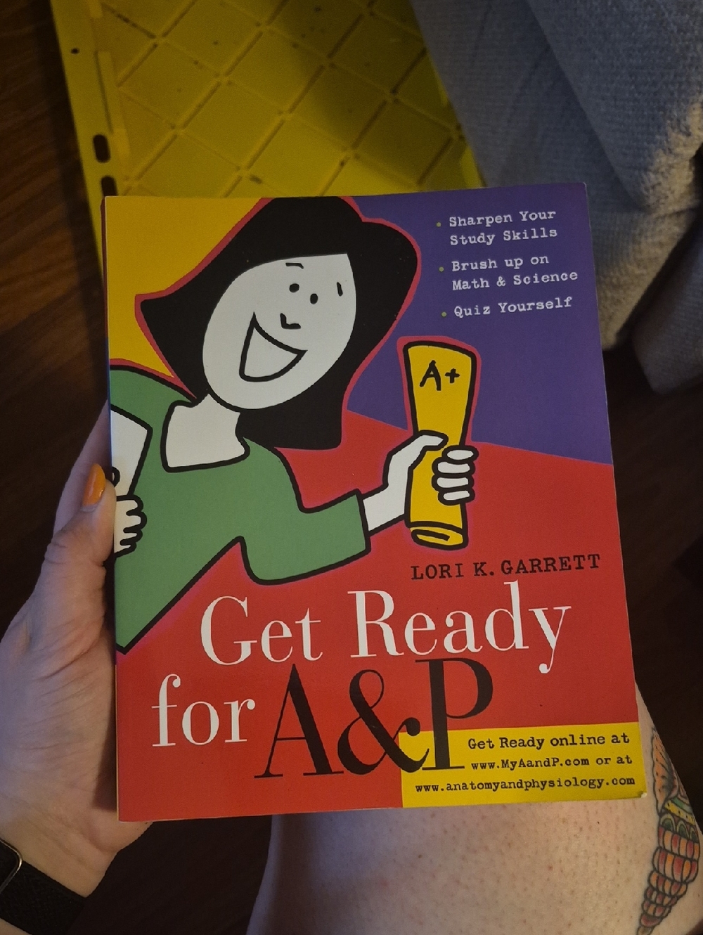 Get Ready for A&P Study Guide - Colorful Red & Purple Cover